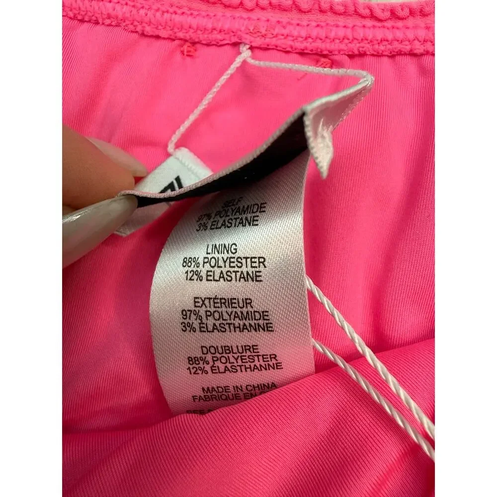 Milly Margot Solid Bandeau Bikini Set Size S Pink NWT REVOLVE Resortwear